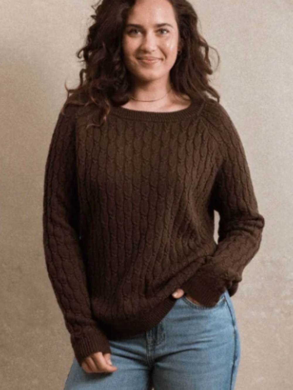 EUC Neuflora Jamestown Sweater- Brown